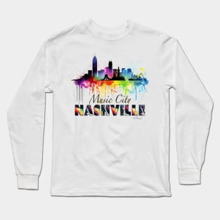 Nashville Music City Long Sleeve T-Shirt